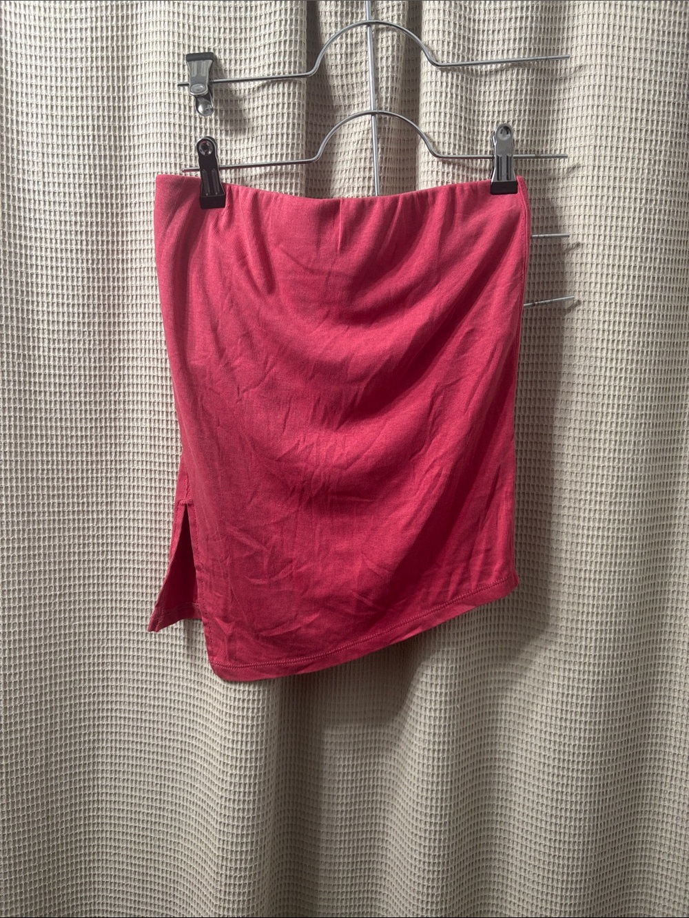 Free People Magenta asymmetrical tank with Side Slit